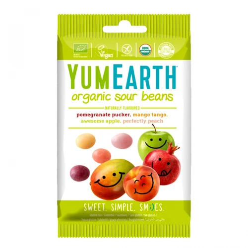 Драже фруктовые с кислинкой YumEarth,Organic 50гр