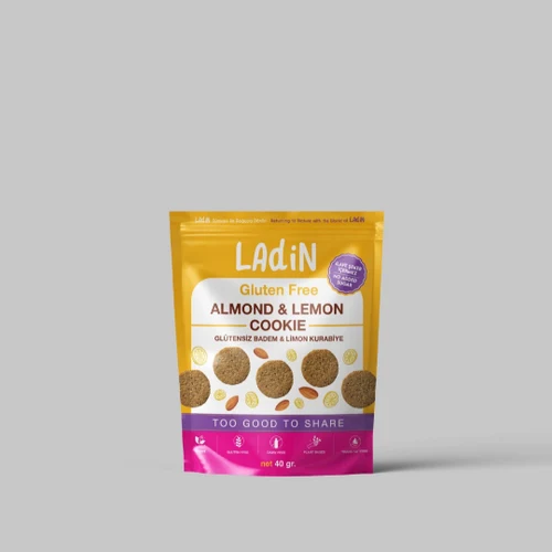 Biscuiți fără gluten( migdale și lămaie) 40g